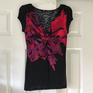 I.N.C. Short-Sleeve Embellished Shirt